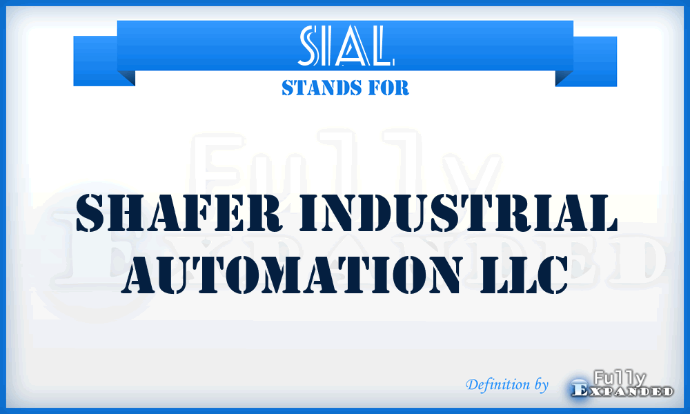 SIAL - Shafer Industrial Automation LLC