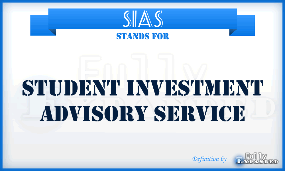 SIAS - Student Investment Advisory Service