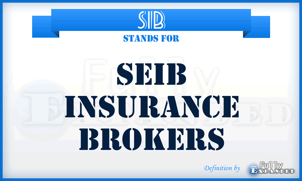 SIB - Seib Insurance Brokers