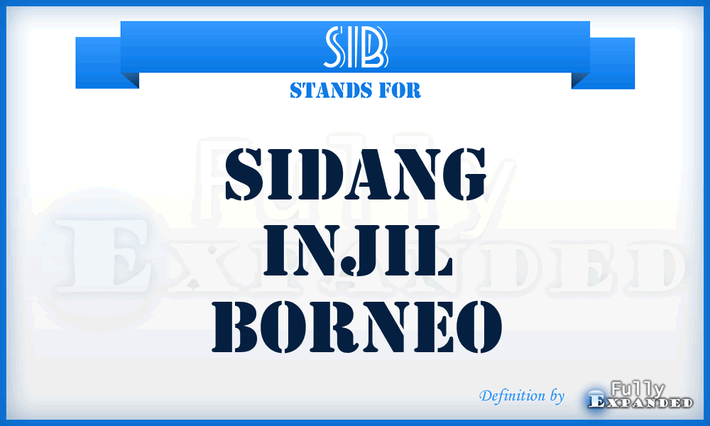 SIB - Sidang Injil Borneo