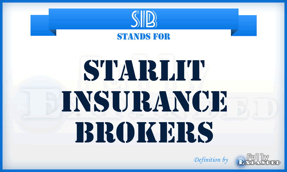 SIB - Starlit Insurance Brokers
