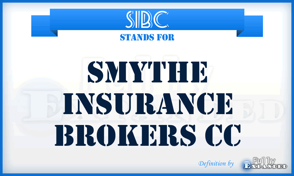 SIBC - Smythe Insurance Brokers Cc