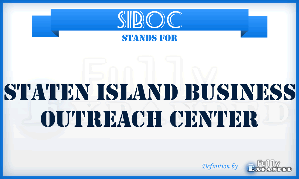 SIBOC - Staten Island Business Outreach Center