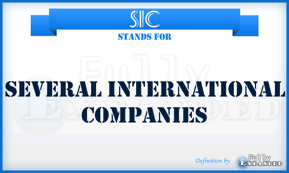 SIC - Several International Companies