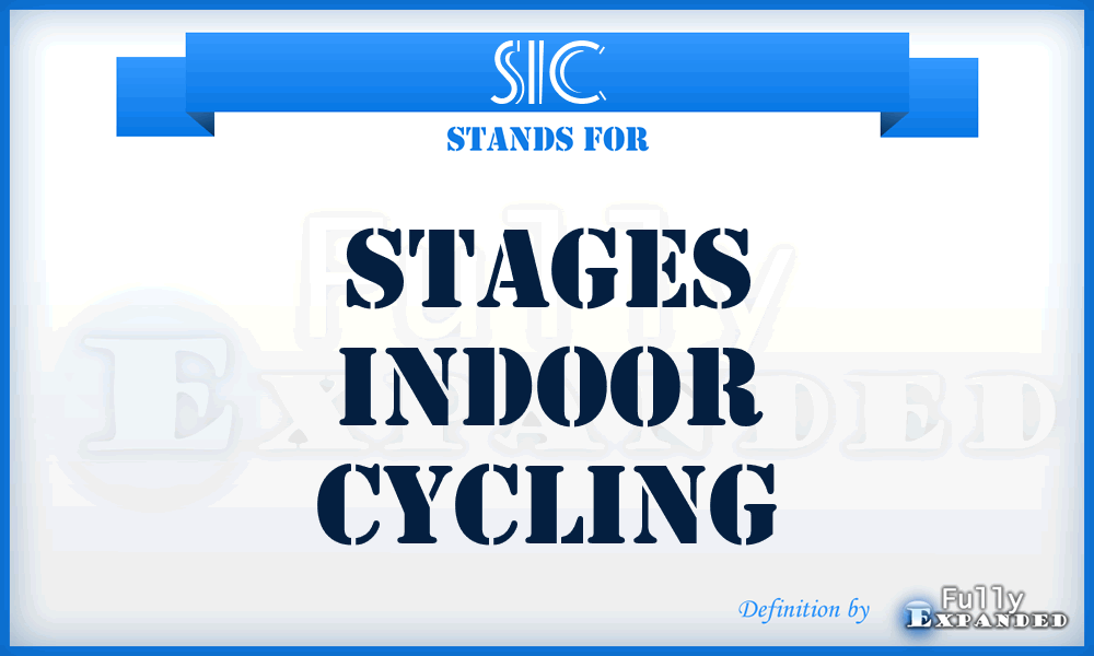 SIC - Stages Indoor Cycling