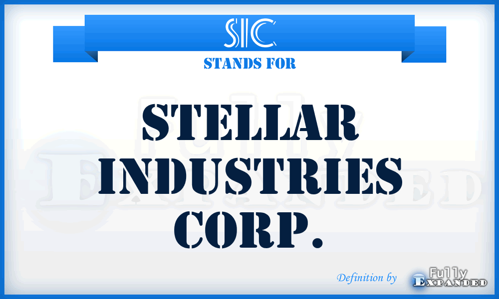 SIC - Stellar Industries Corp.
