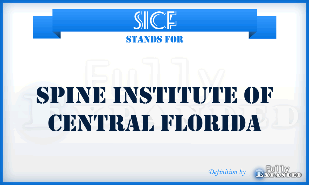 SICF - Spine Institute of Central Florida