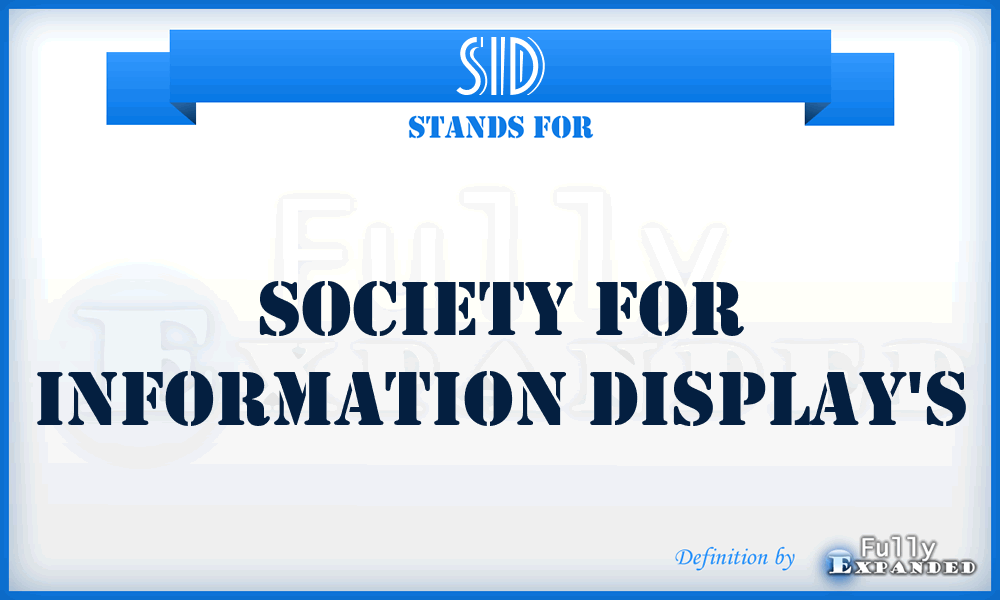 SID - Society for Information Display's