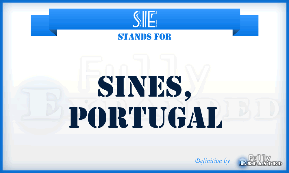 SIE - Sines, Portugal