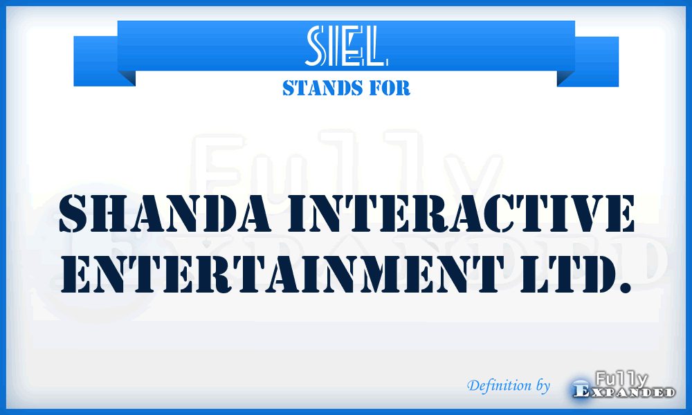 SIEL - Shanda Interactive Entertainment Ltd.