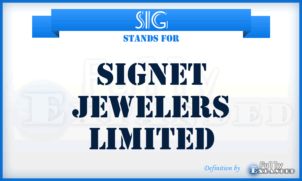 SIG - Signet Jewelers Limited