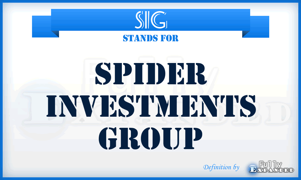 SIG - Spider Investments Group