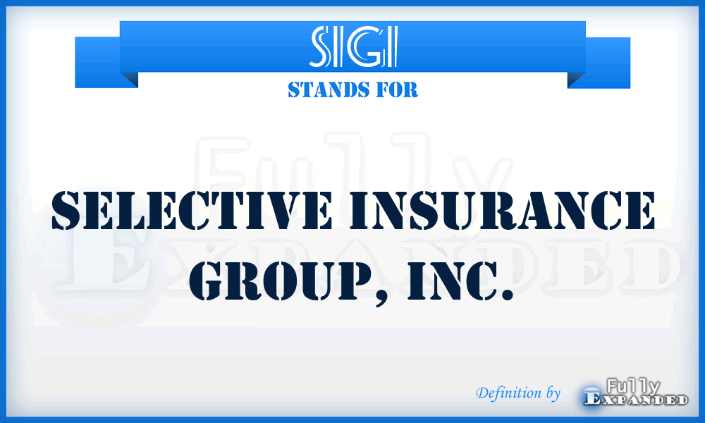 SIGI - Selective Insurance Group, Inc.