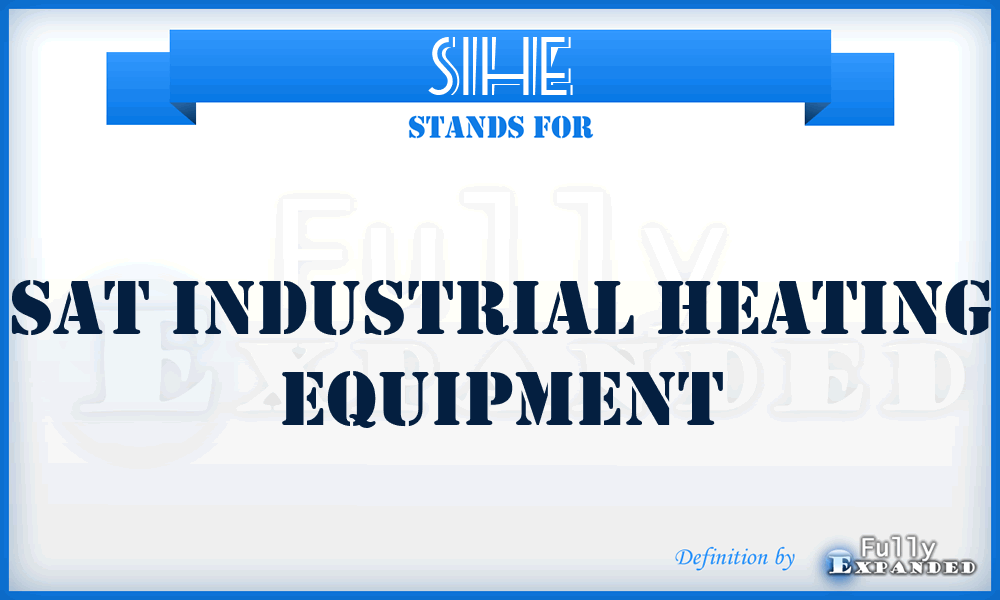 SIHE - Sat Industrial Heating Equipment