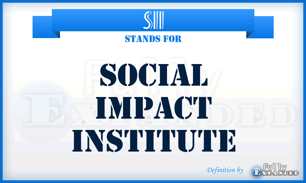SII - Social Impact Institute