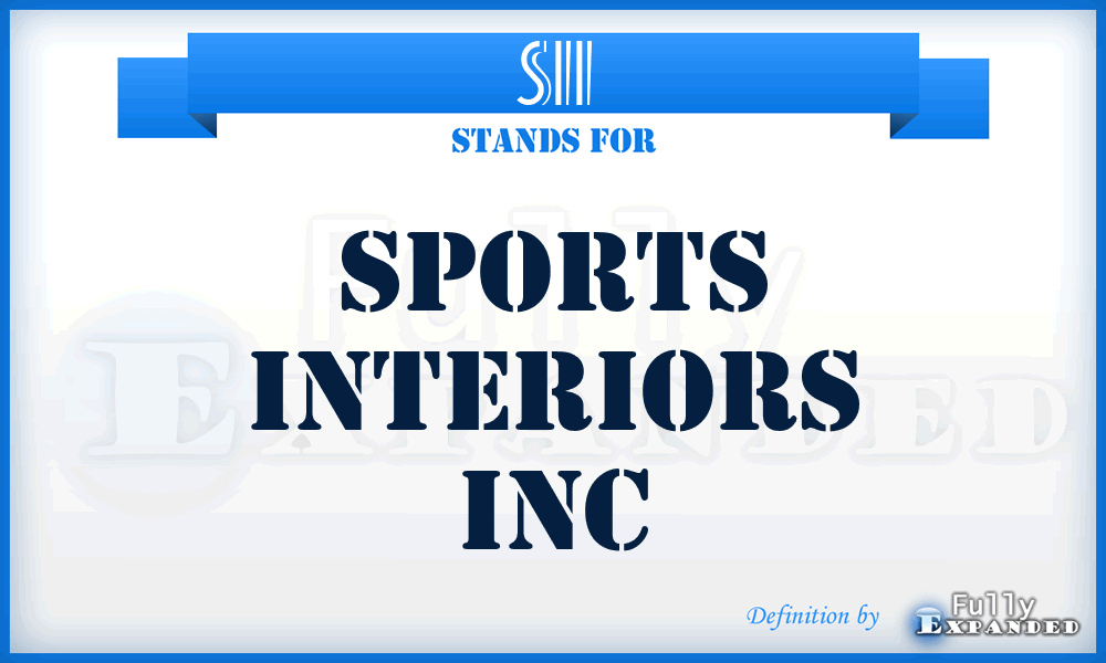 SII - Sports Interiors Inc