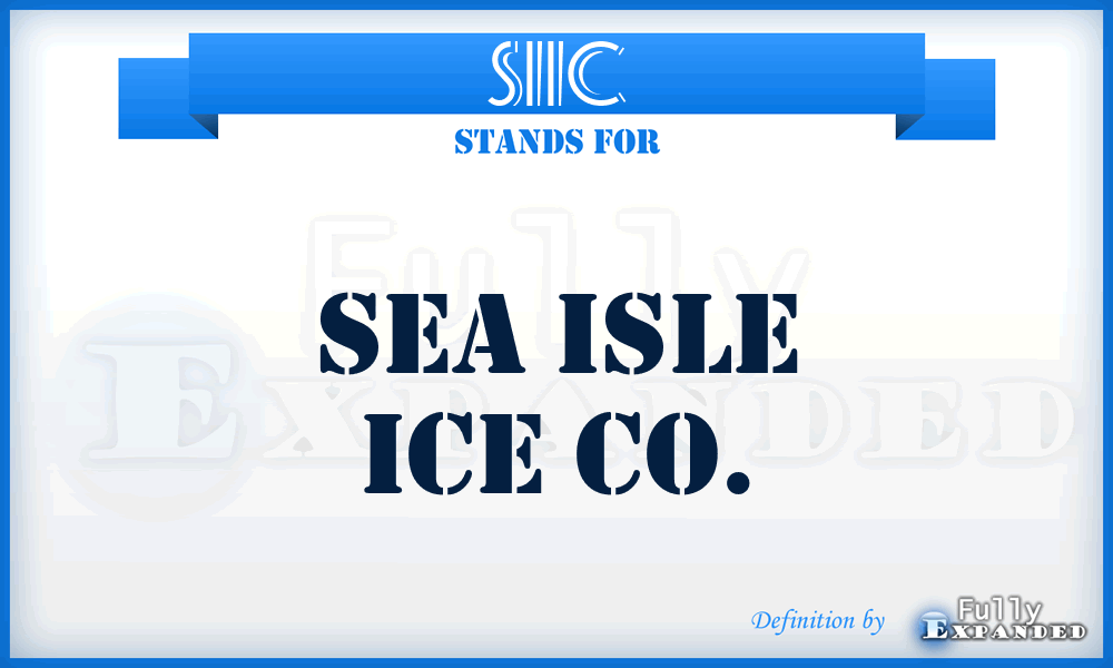 SIIC - Sea Isle Ice Co.