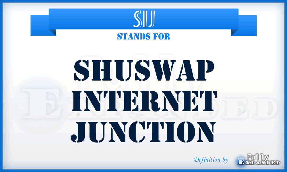 SIJ - Shuswap Internet Junction