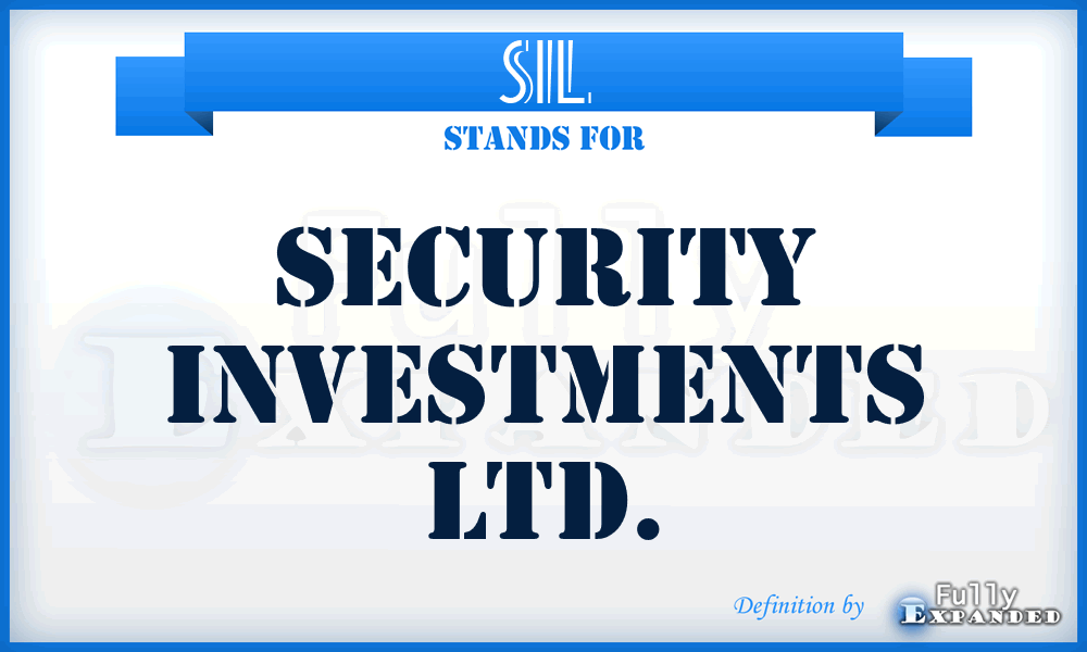 SIL - Security Investments Ltd.