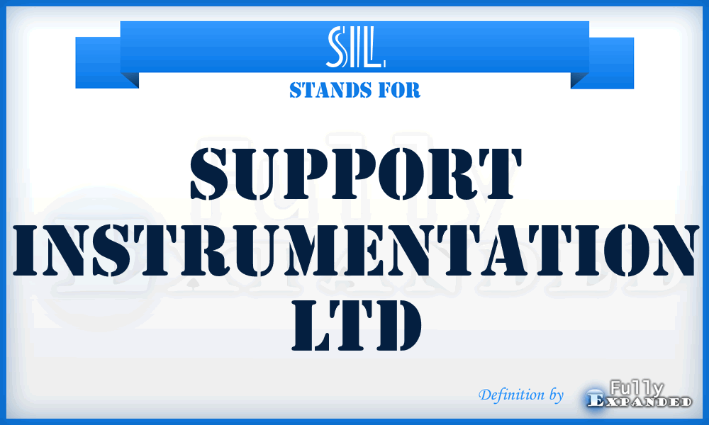 SIL - Support Instrumentation Ltd