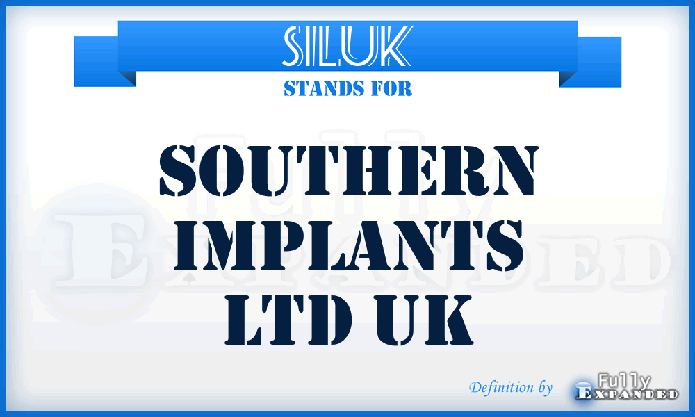 SILUK - Southern Implants Ltd UK