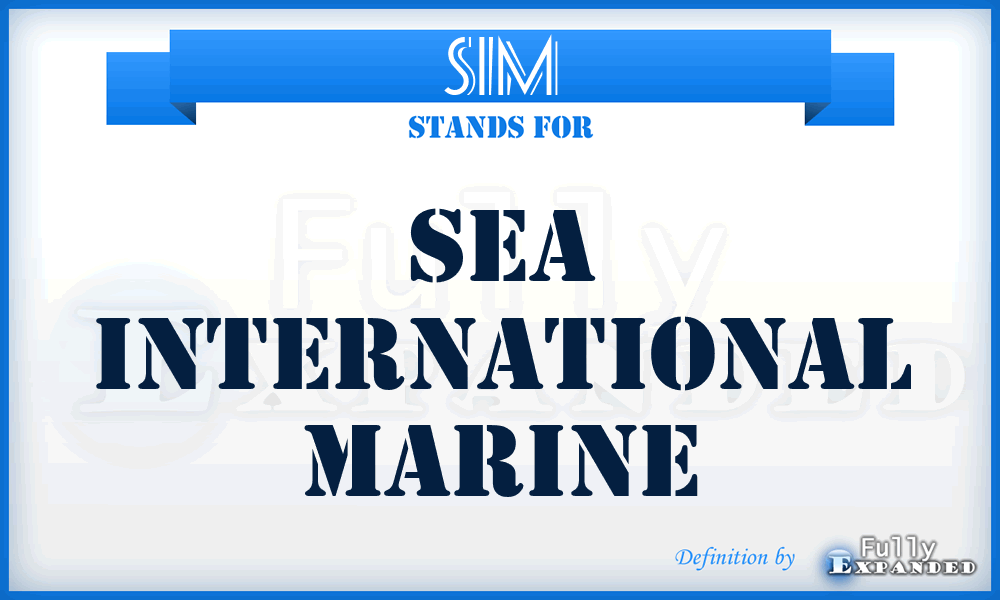 SIM - Sea International Marine