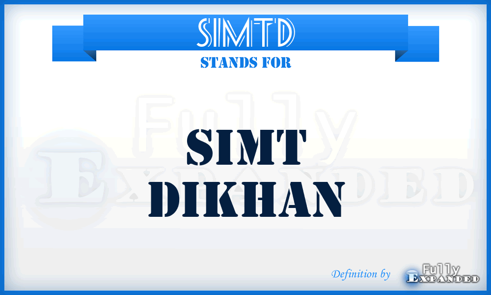 SIMTD - SIMT Dikhan