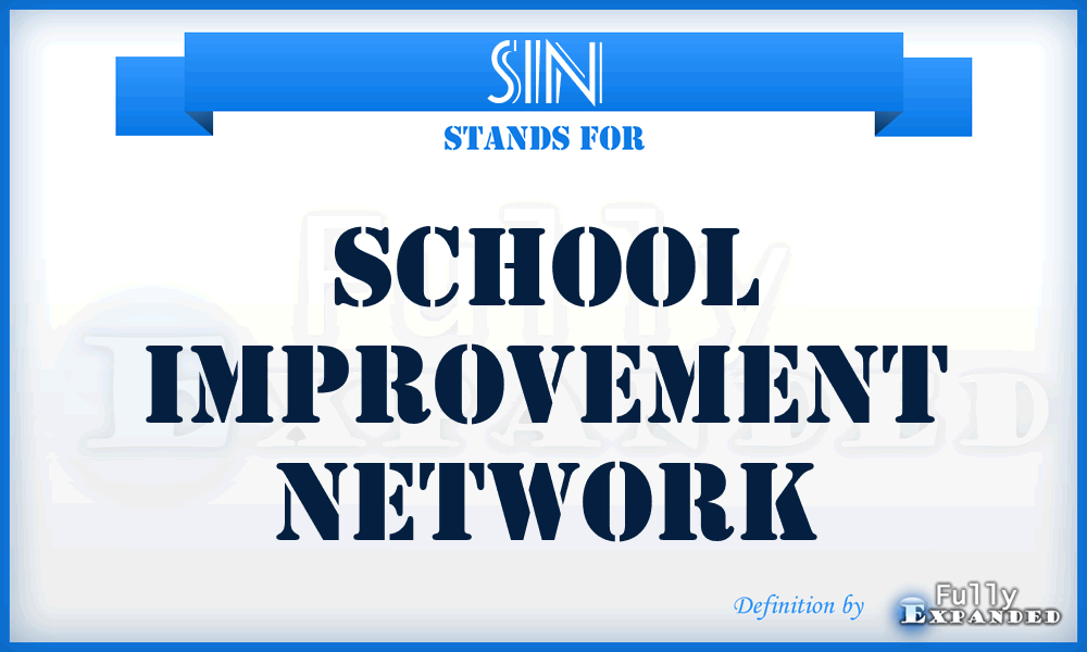 SIN - School Improvement Network