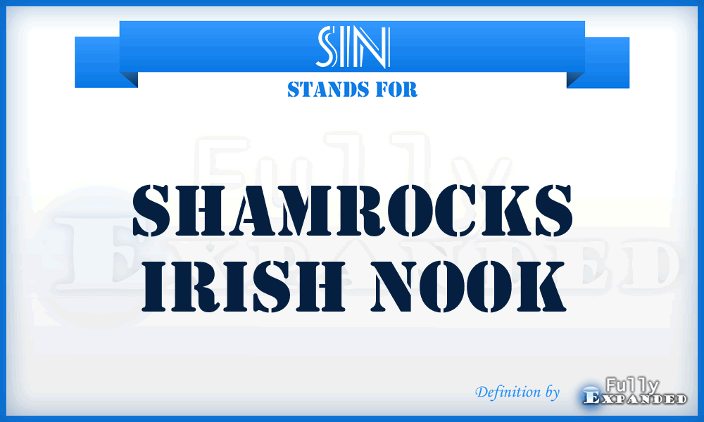 SIN - Shamrocks Irish Nook