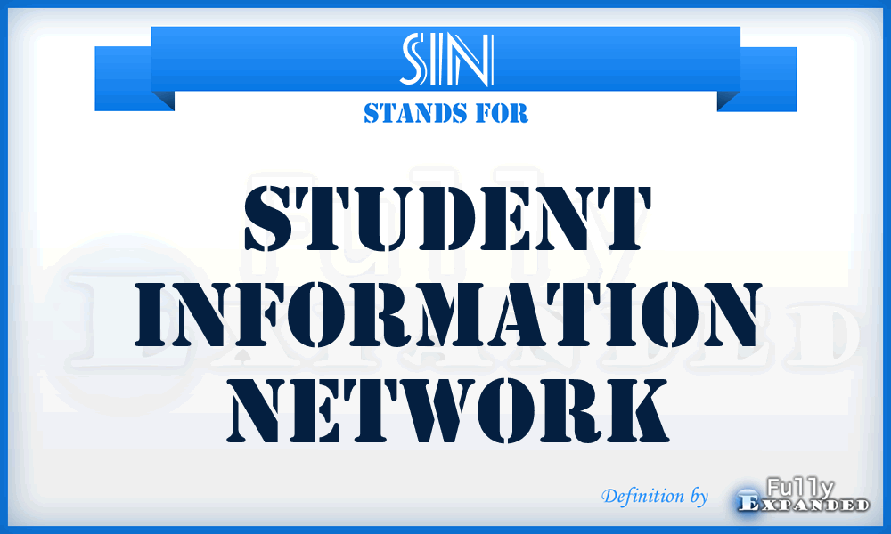SIN - Student Information Network