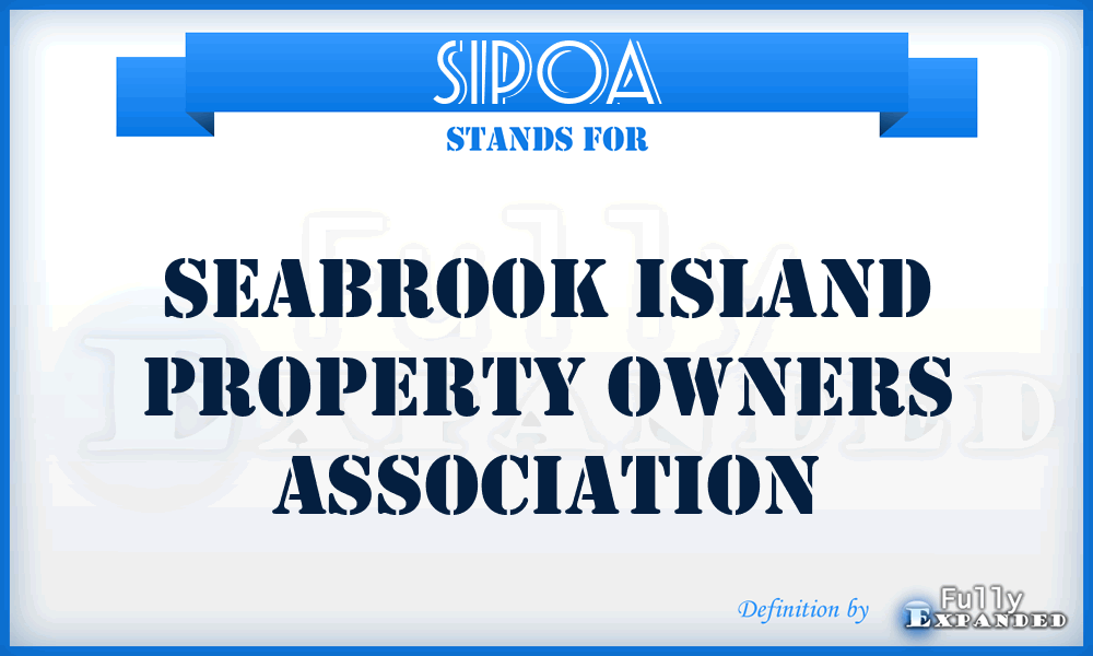SIPOA - Seabrook Island Property Owners Association