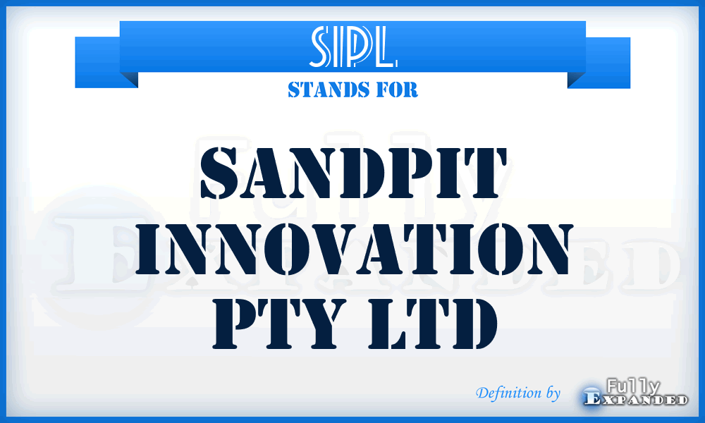 SIPL - Sandpit Innovation Pty Ltd