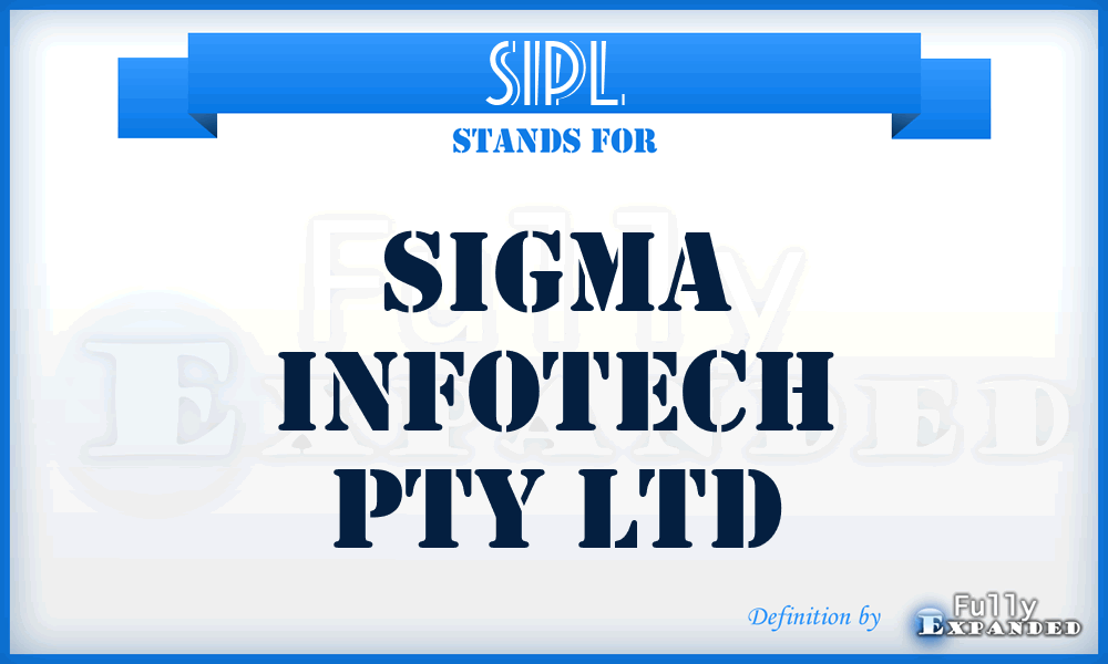SIPL - Sigma Infotech Pty Ltd