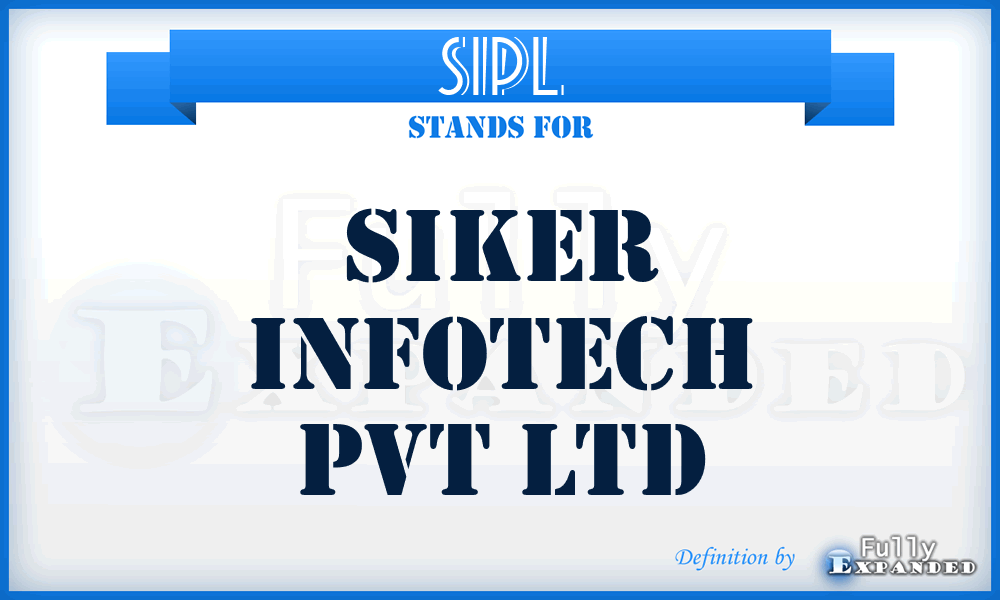 SIPL - Siker Infotech Pvt Ltd