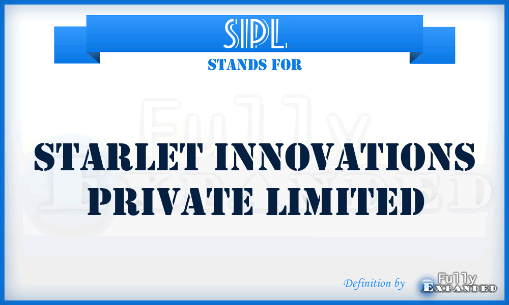 SIPL - Starlet Innovations Private Limited