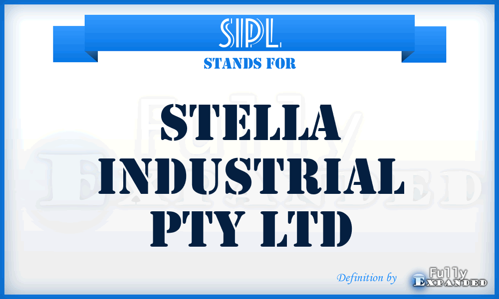 SIPL - Stella Industrial Pty Ltd