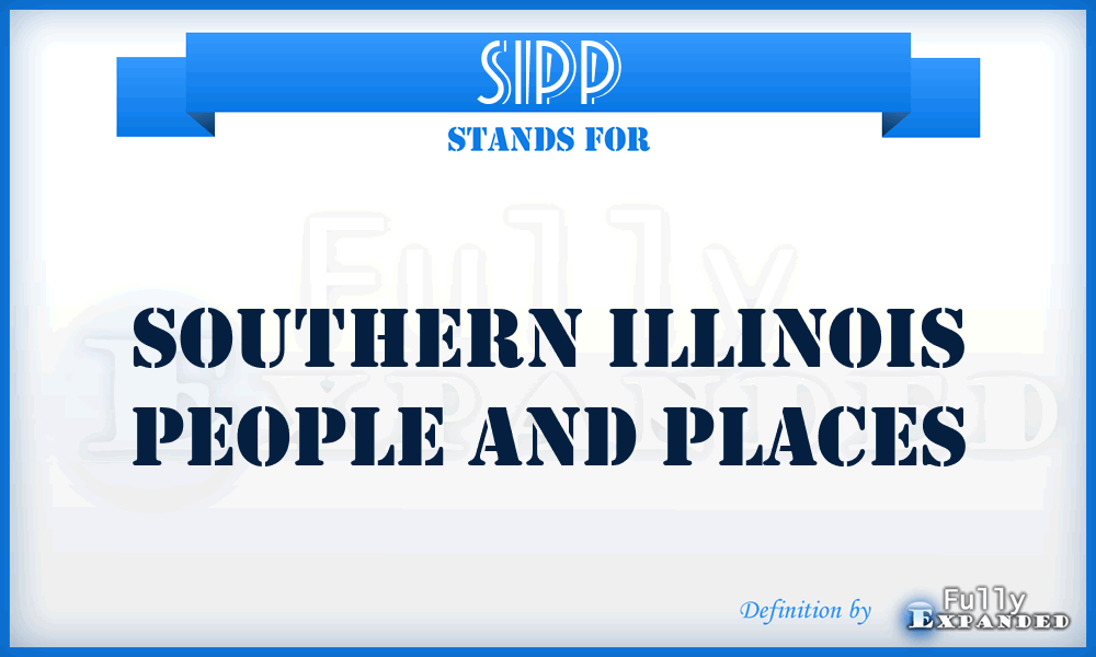 SIPP - Southern Illinois People and Places