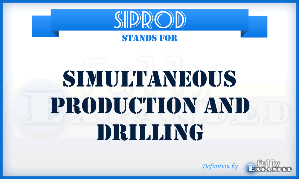 SIPROD - Simultaneous Production and Drilling
