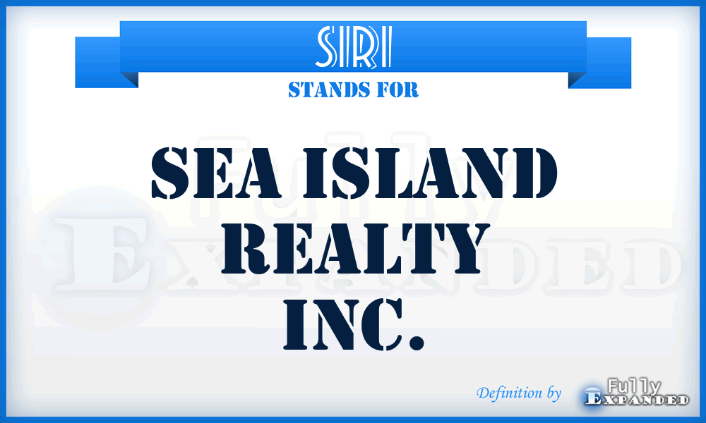 SIRI - Sea Island Realty Inc.