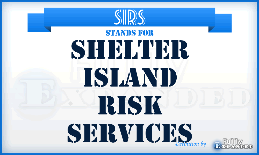 SIRS - Shelter Island Risk Services