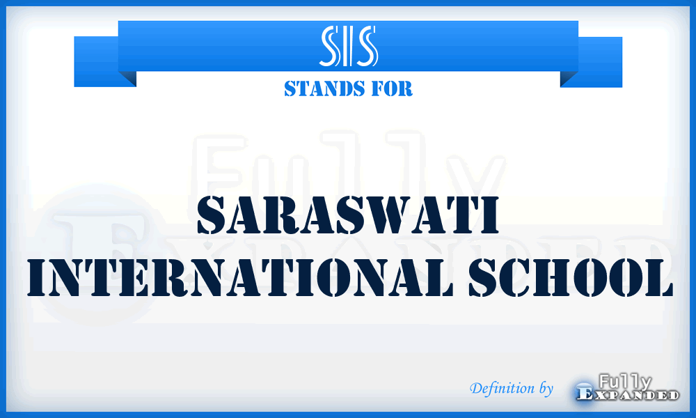 SIS - Saraswati International School