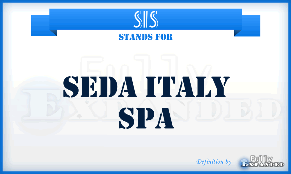 SIS - Seda Italy Spa