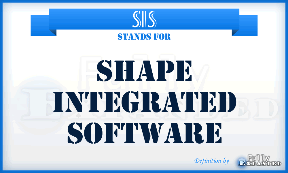 SIS - Shape Integrated Software