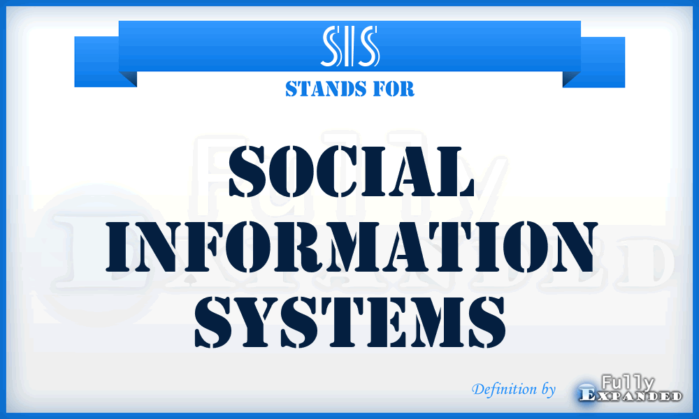 SIS - Social Information Systems