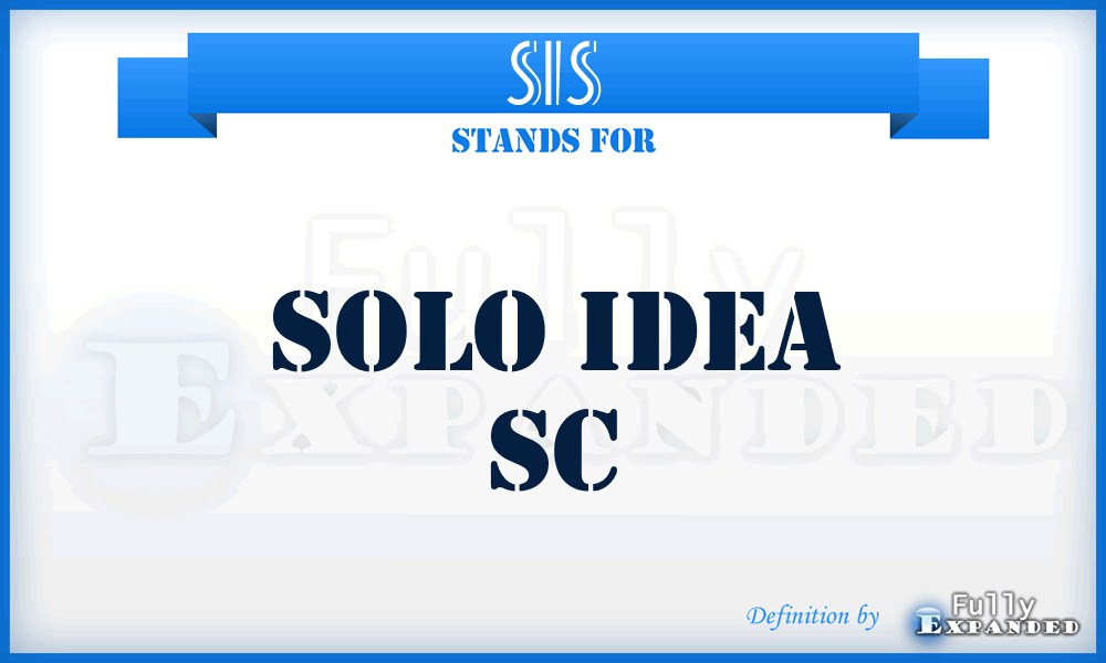 SIS - Solo Idea Sc