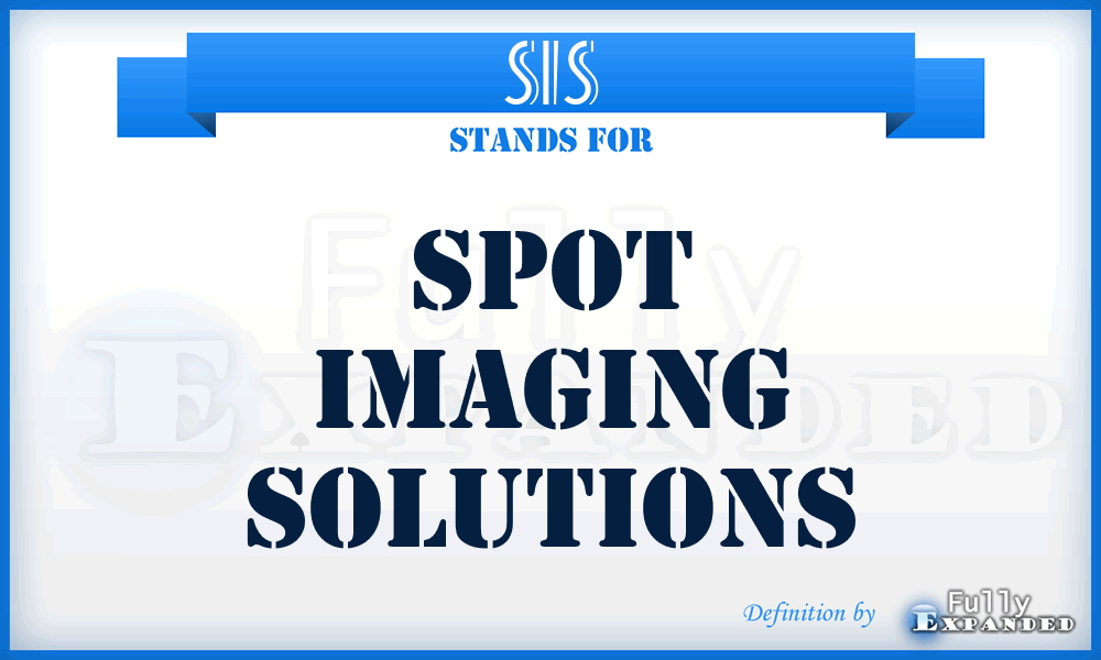 SIS - Spot Imaging Solutions