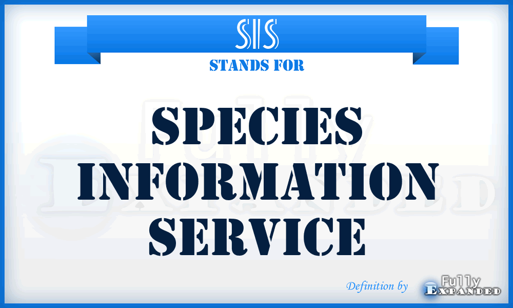 SIS - Species Information Service