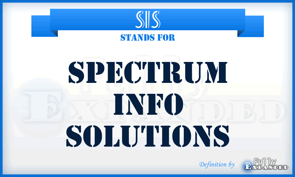 SIS - Spectrum Info Solutions