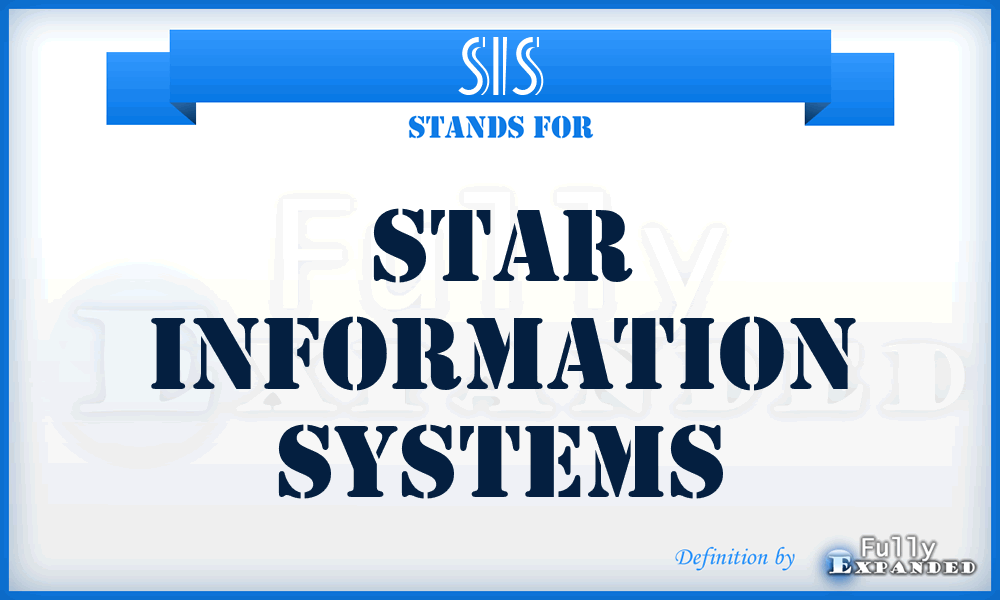 SIS - Star Information Systems