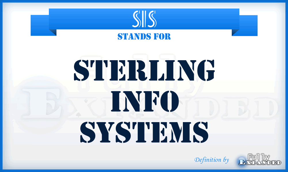 SIS - Sterling Info Systems